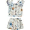 Conjunto Infantil Feminino Blusa Ciganinha e Short