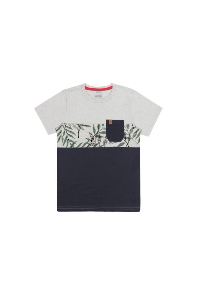 Camiseta Infantil Masculina com Bolso - Etiqueta Kids