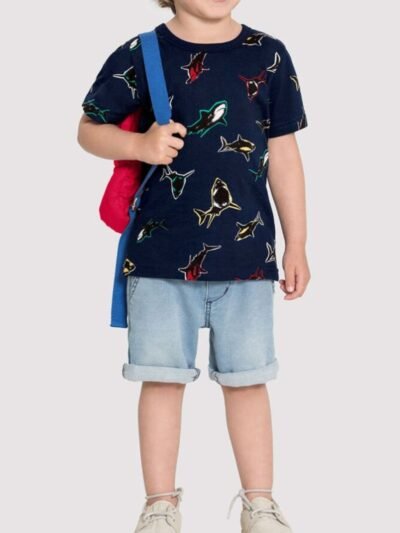 Camiseta Infantil Masculina em Malha