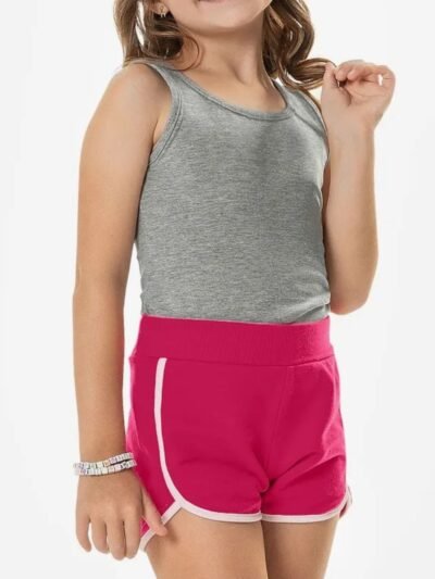 Short Infantil de Menina com Filetes