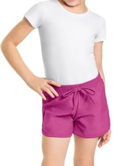 Short Infantil Feminino Básico com Amarração